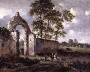 Jan Wijnants Landscape with a Ruined Archway Spain oil painting artist